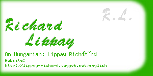 richard lippay business card